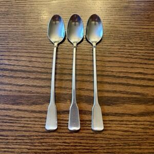 Oneida AMERICAN COLONIAL Stainless Steel Ice Teaspoons Set Of 3